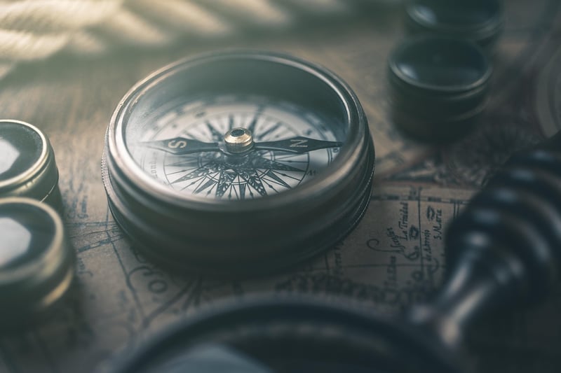 Hiking Map and Compass